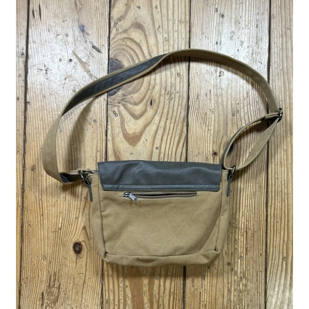 Attack on Titan Anime Small Messenger Bag Satchel Cross Body Shoulder Tan Strap